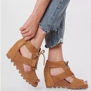 Women's Sorel Tan Wedge Sandals